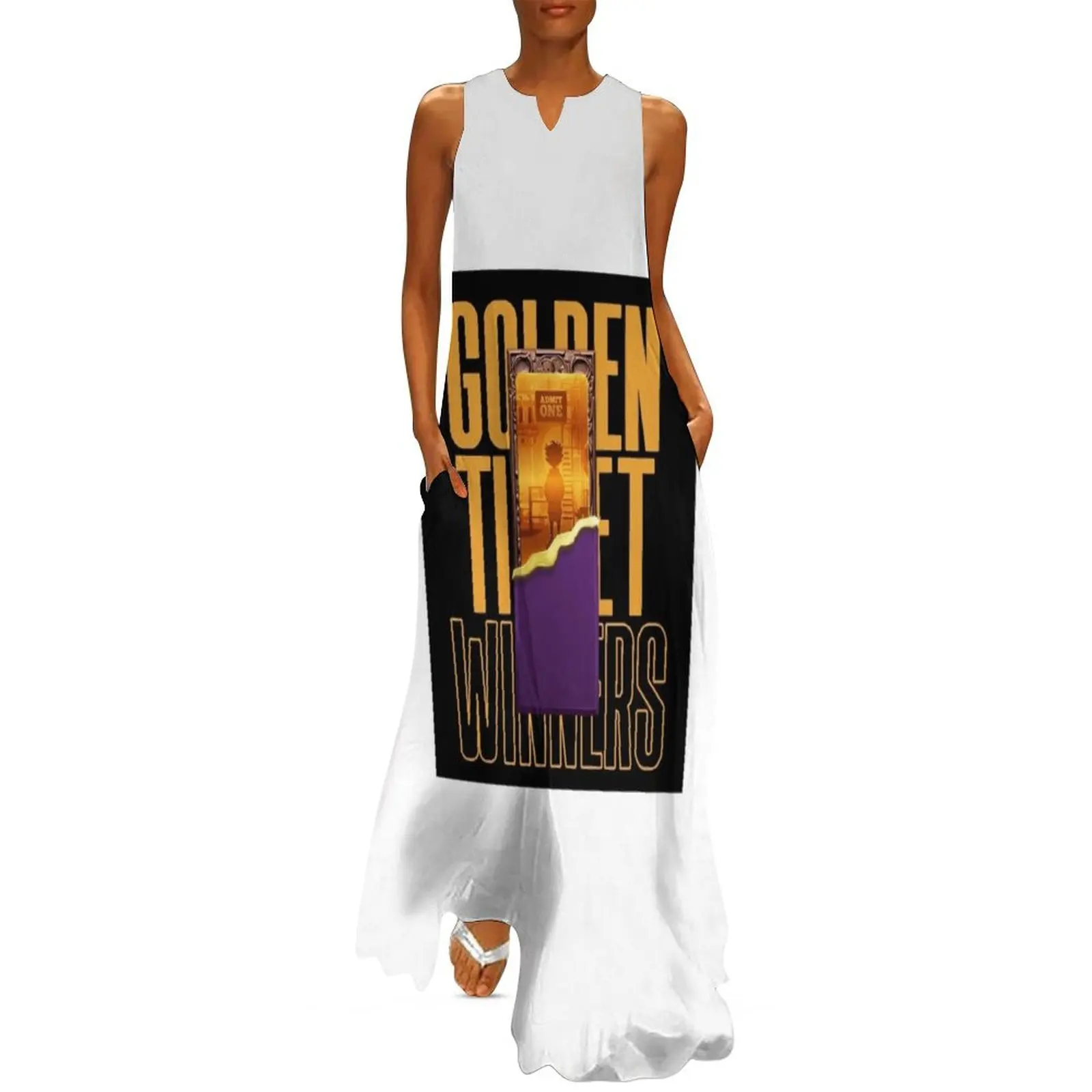 Golden Ticket Long Dress Female clothing Party dresses for women women's summer dresses 2025