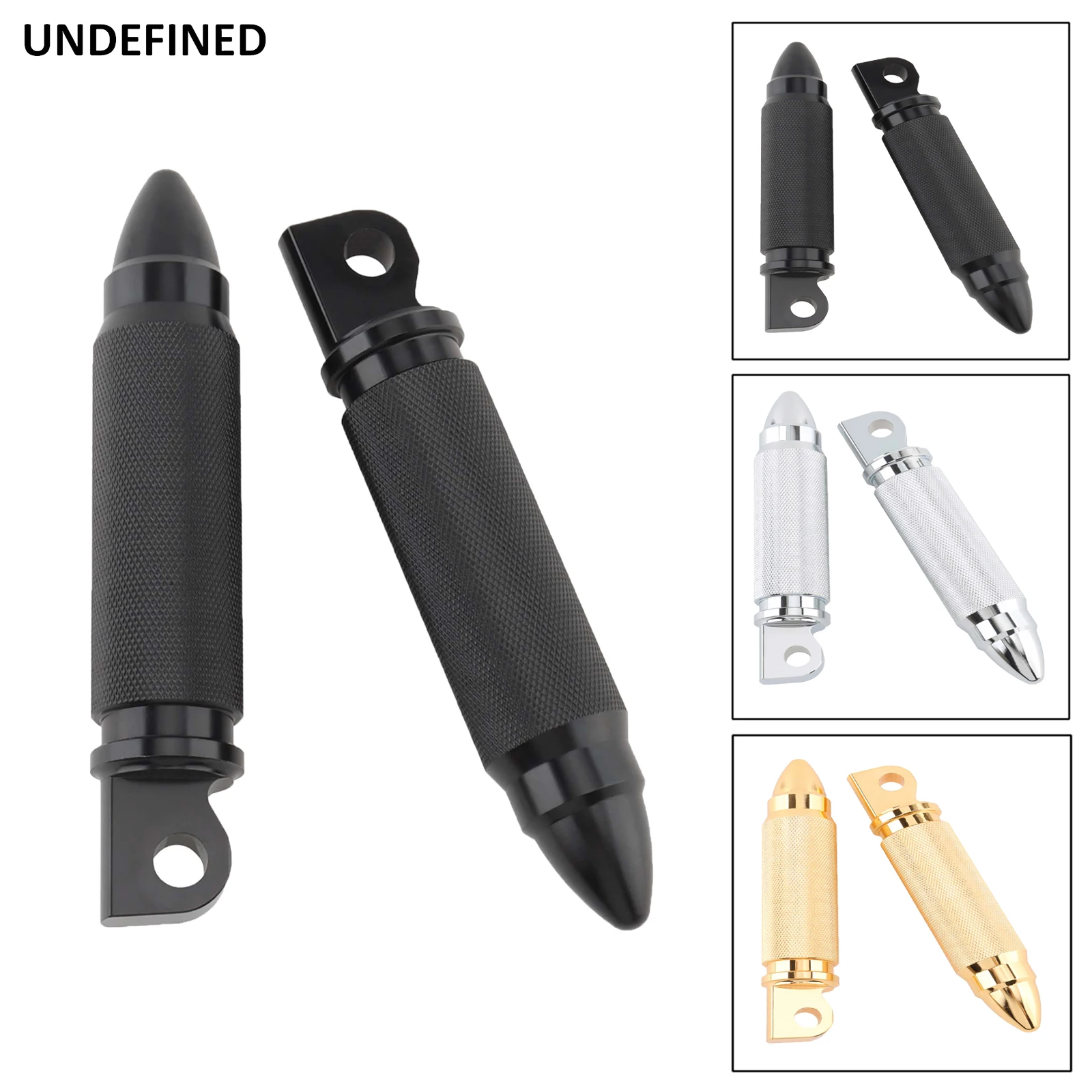 

Motorcycle Bullet Foot Pegs Footrests Pedals For Harley Touring Road King Sportster XL 883 1200 Dyna Street Bob Softail Fat Boy