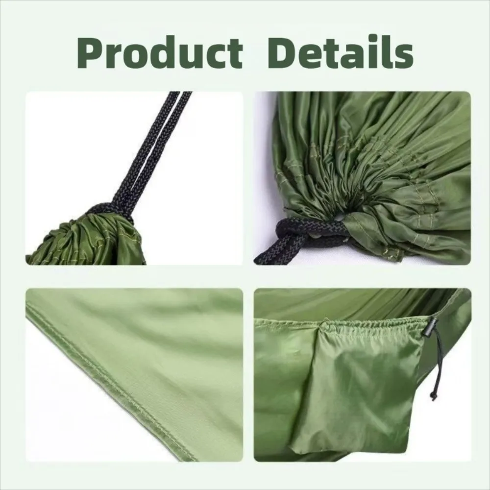 High Strength Colorful Hanging Hammocks Foldable Dacron Camping Hammock Single and Double Size Easy Setup Outdoor Swing Beach