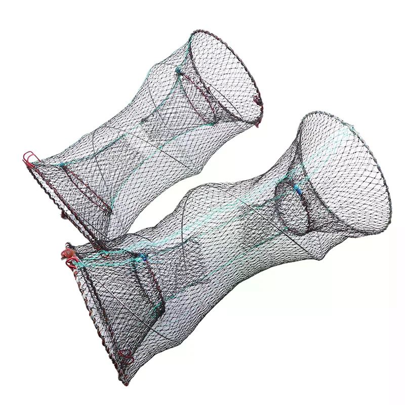 3 Sizes Telescopic Foldable Reusable Crayfish Crab Fish Trap Net Shrimp Lobster Cage Collapsible Portable Fishing Network