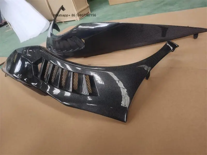 

V Style Dry Carbon Fiber Front Fenders Fender Flares Fit forLamborghini Huracan LP580 LP610 14-18