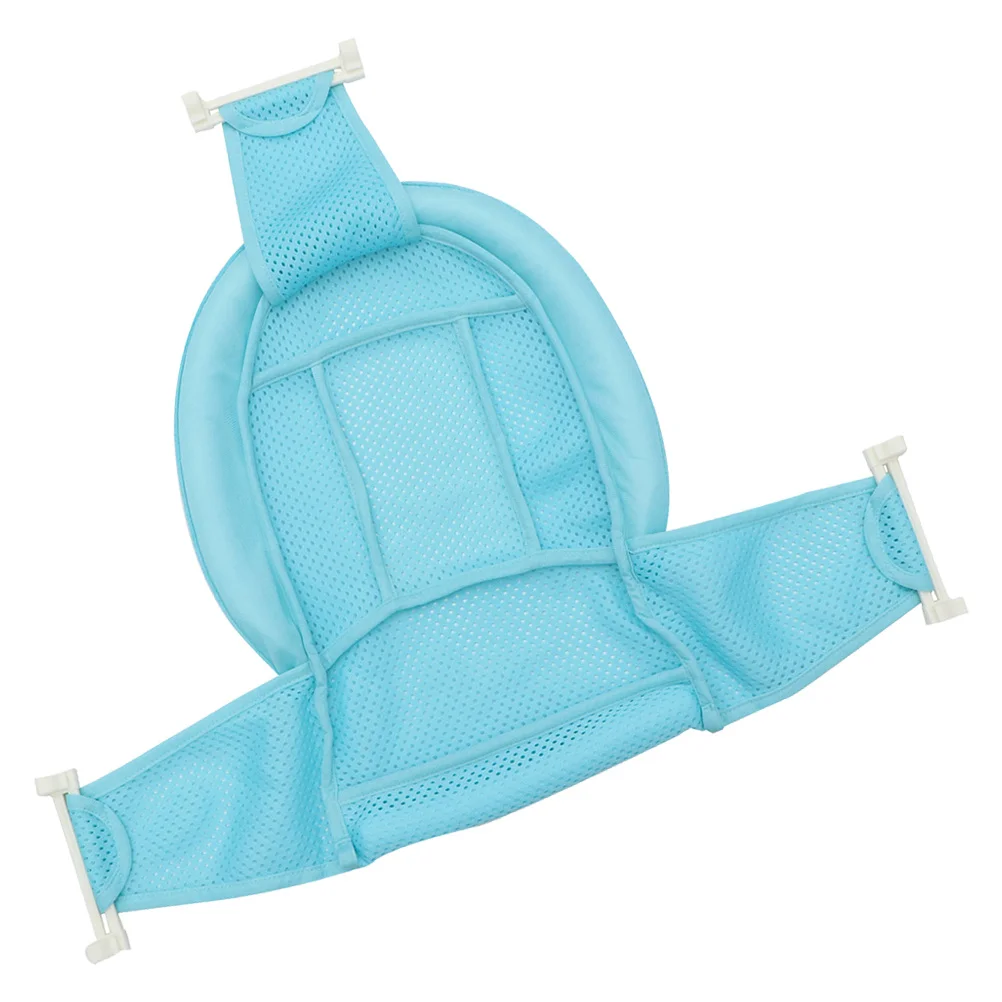 

2Pcs Baby Bath Seat Support Non-Slip Mesh Adjustable Ergonomic Infant Bath Net Soft Cushion Tub Pad Newborn Toddlers