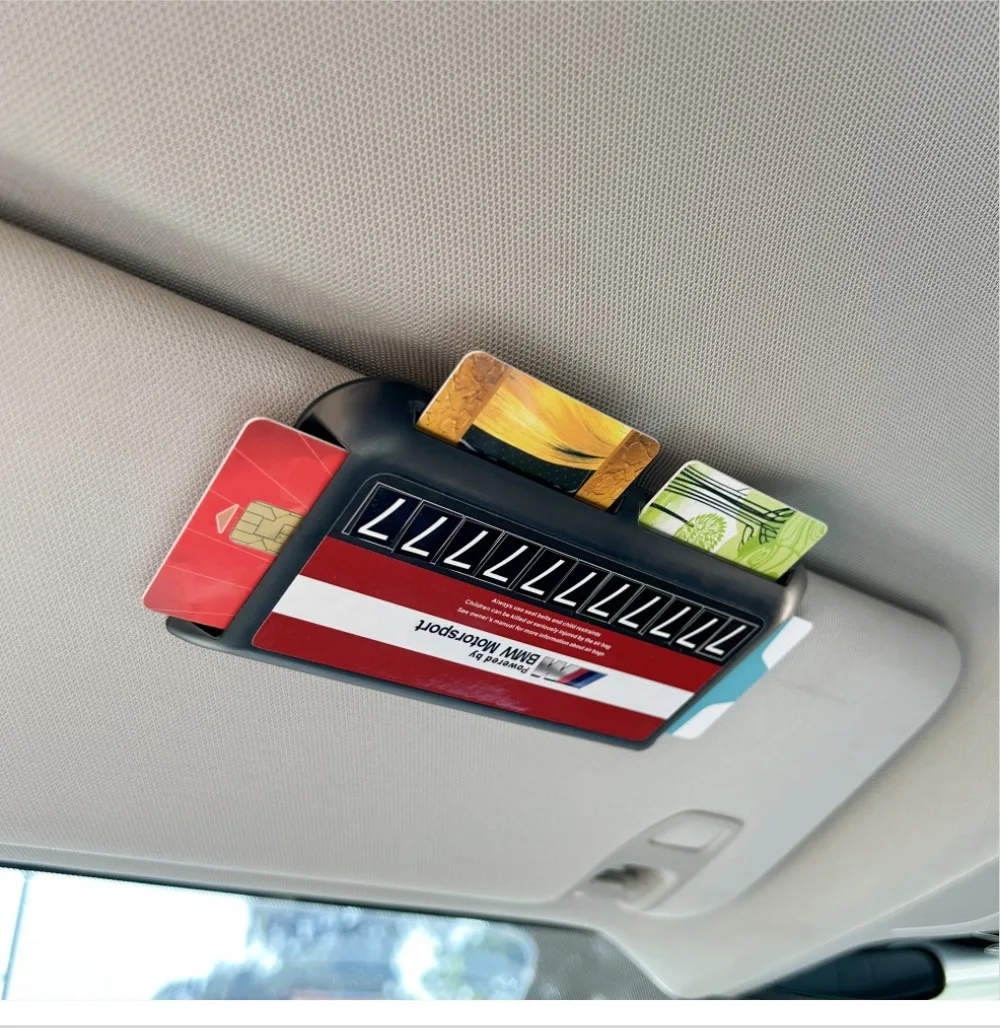 

Car Visor Organizer Sun Visor Holder Multifunctional Temporary Parking Car Registration Card Holder Document