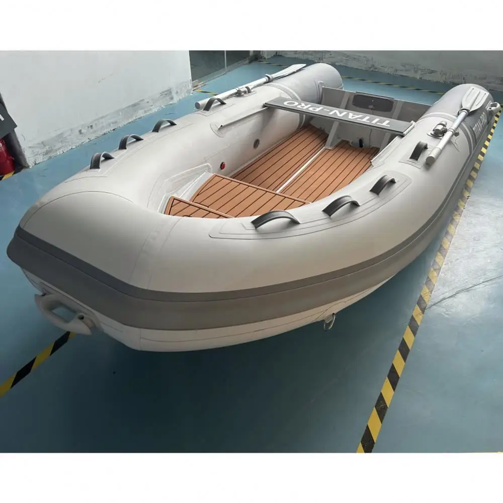 

4.8m Aluminum RIB 16ft Center Console Hypalon PVC Inflatable Boat 8 Person Rigid Hull Deep V Yacht Tender