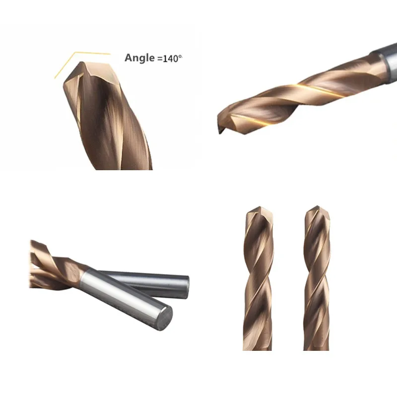SANAI 5D External Cooling Tungsten Carbide Drill Bit HRC60° CNC Lathe Drilling Tools 3.3mm - 20mm Metalworking Bits
