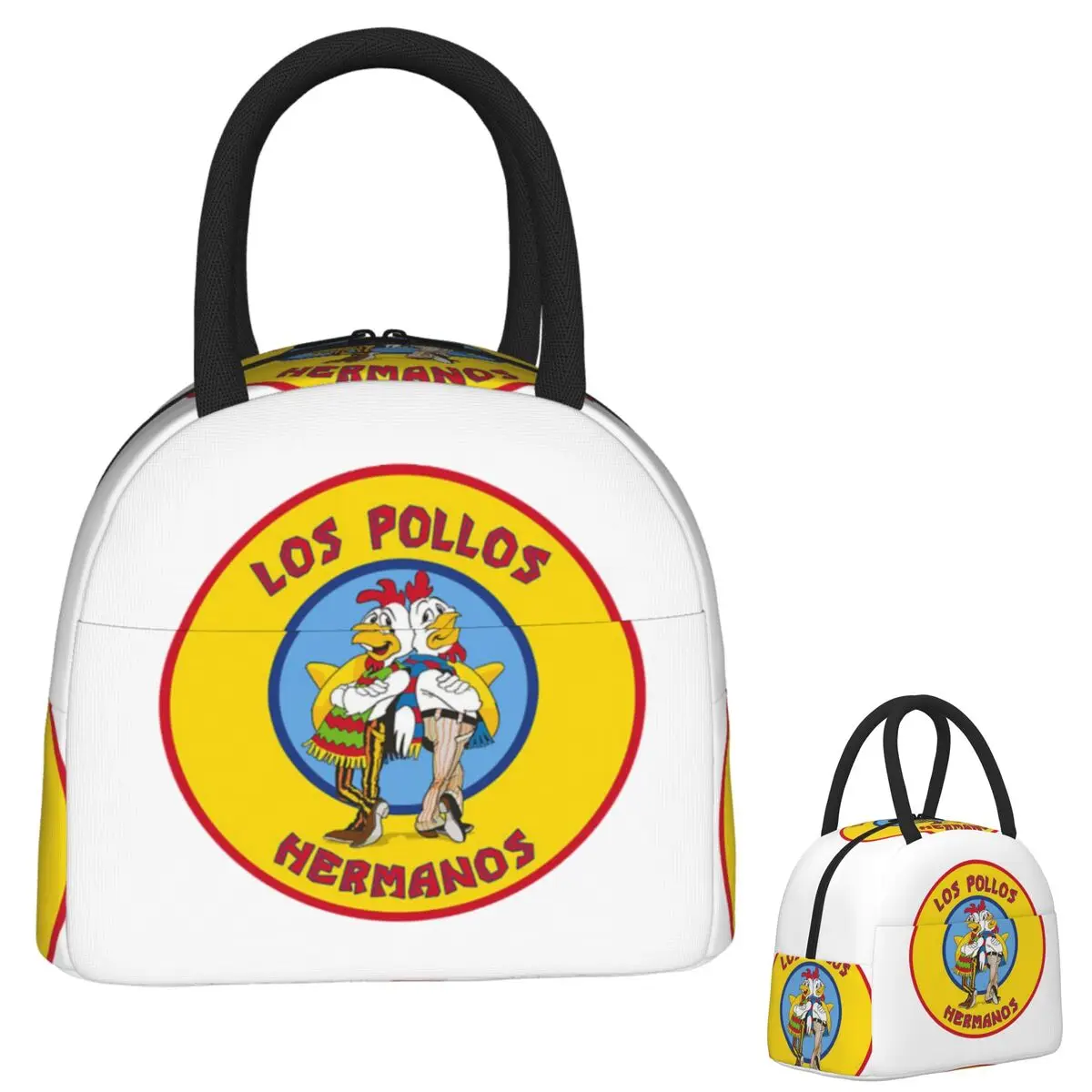 

Изолированная сумка для обеда Los Pollos для женщин и детей, портативные коробки для еды, термосумка для ланча