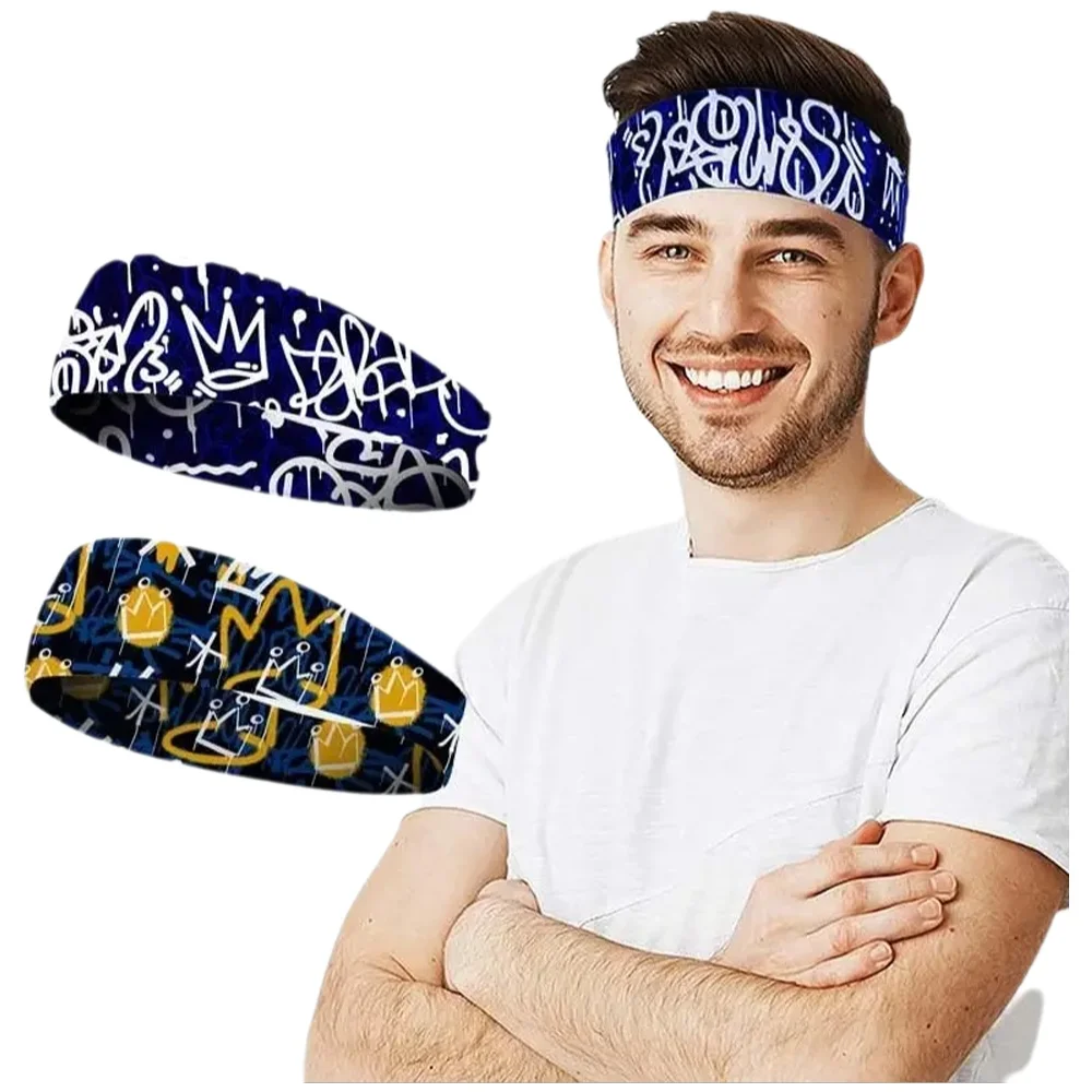 AliExpress WRELS Sports Hairband Breathable Non-slip Running Cycling Wide Sweatband Men Women Sweat Absorb Elastic Gym Fitness Workout Headband