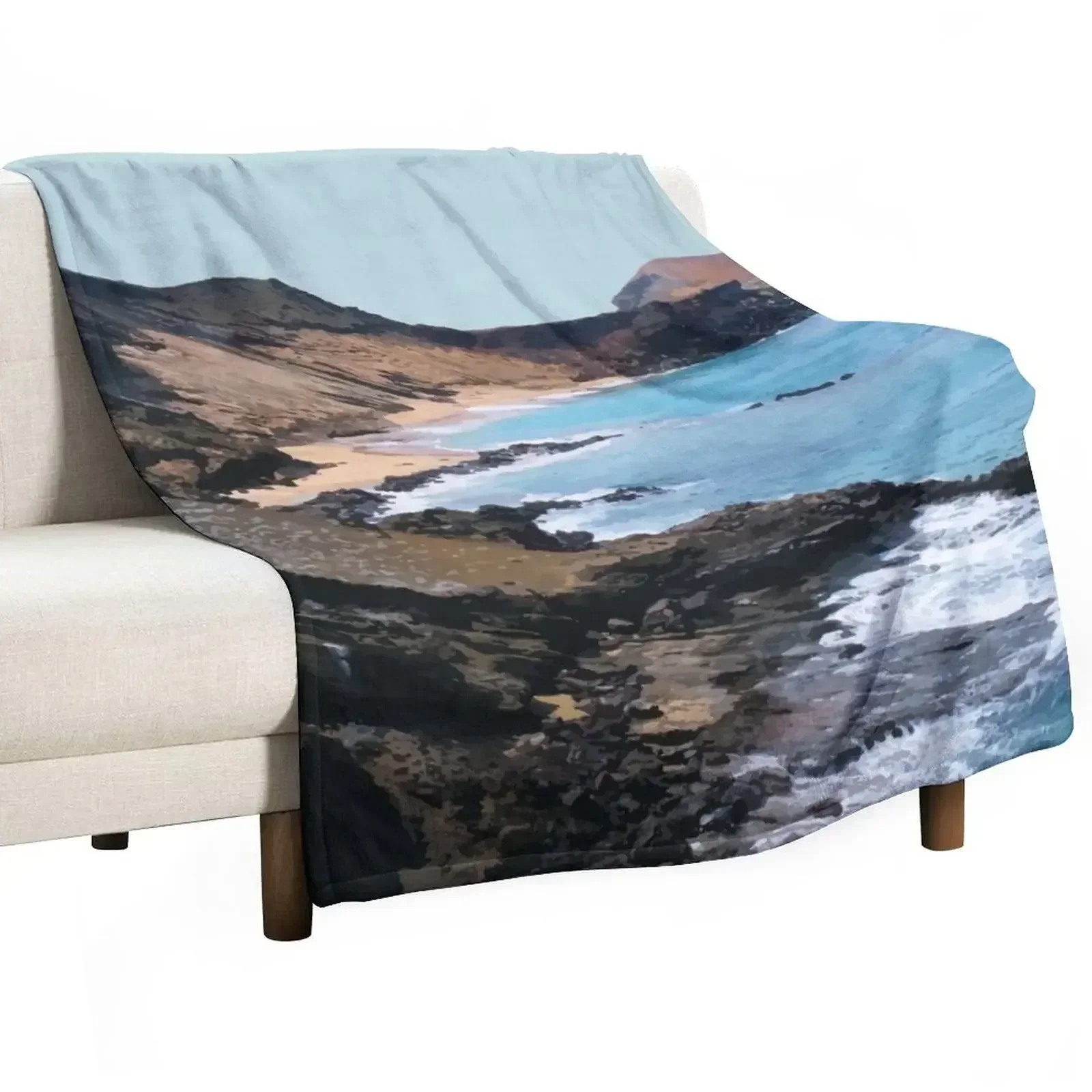 Galapagos Islands, Ecuador Travel Artwork Throw Blanket Summer Hairy Luxury Brand Stuffeds Blankets