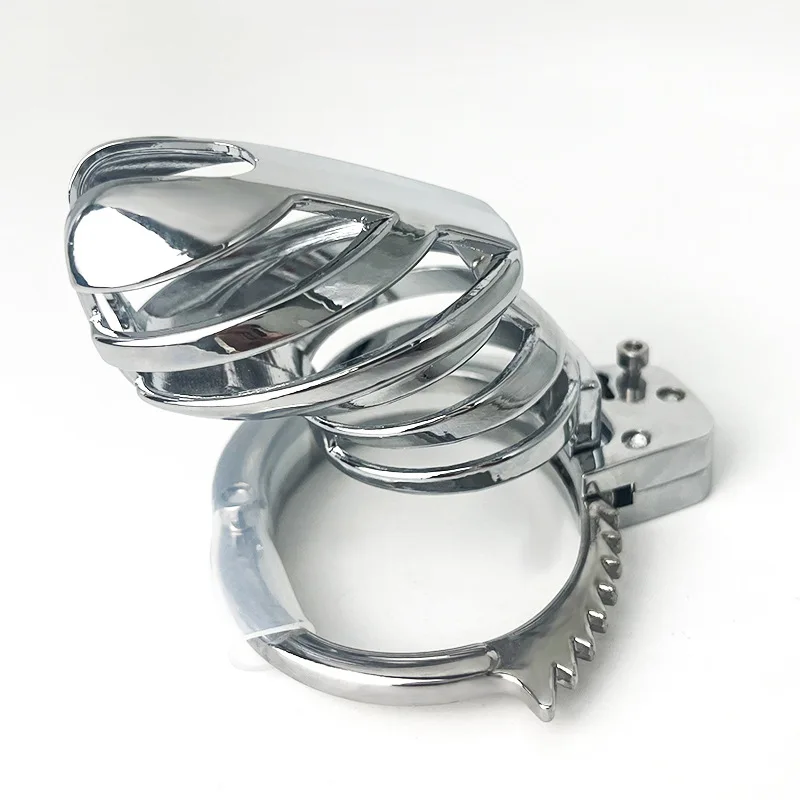 Kunci Kesucian Pria Kunci CB Penis Logam dengan Pengekangan Pantang Lonjakan Kandang Ayam Banci Mainan Seks Dewasa Homoseksual untuk Pria