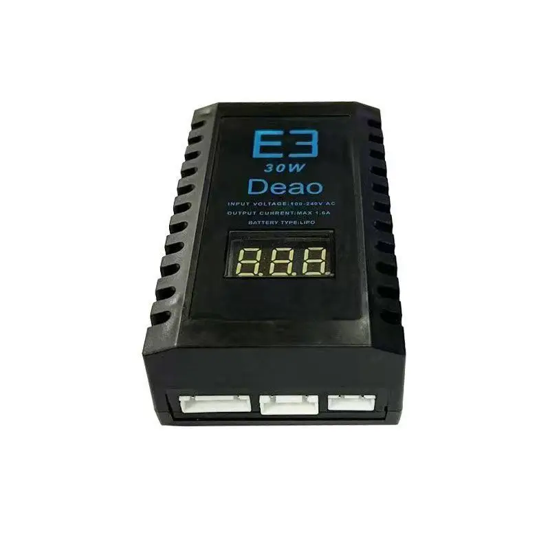 E3 30W modelo de aeronave 2S ~ 4S bateria de lítio 7.4V carregador de equilíbrio 11.1V bateria de lítio modelo de carro navio carregador E3