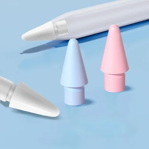 Imagen 2 del producto Puntas de lápiz óptico de repuesto para Apple Pencil 1/2/USB C/Pro, juego de puntas de lápiz Universal de doble capa para iPad iPencil, 2 uds.