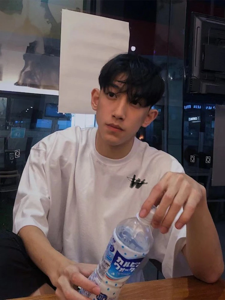 

Футболка мужская Tra Brand American Heavyweight Trend, белая, из чистого хлопка, свободного кроя, с коротким рукавом, молодежная, повседневная, летняя