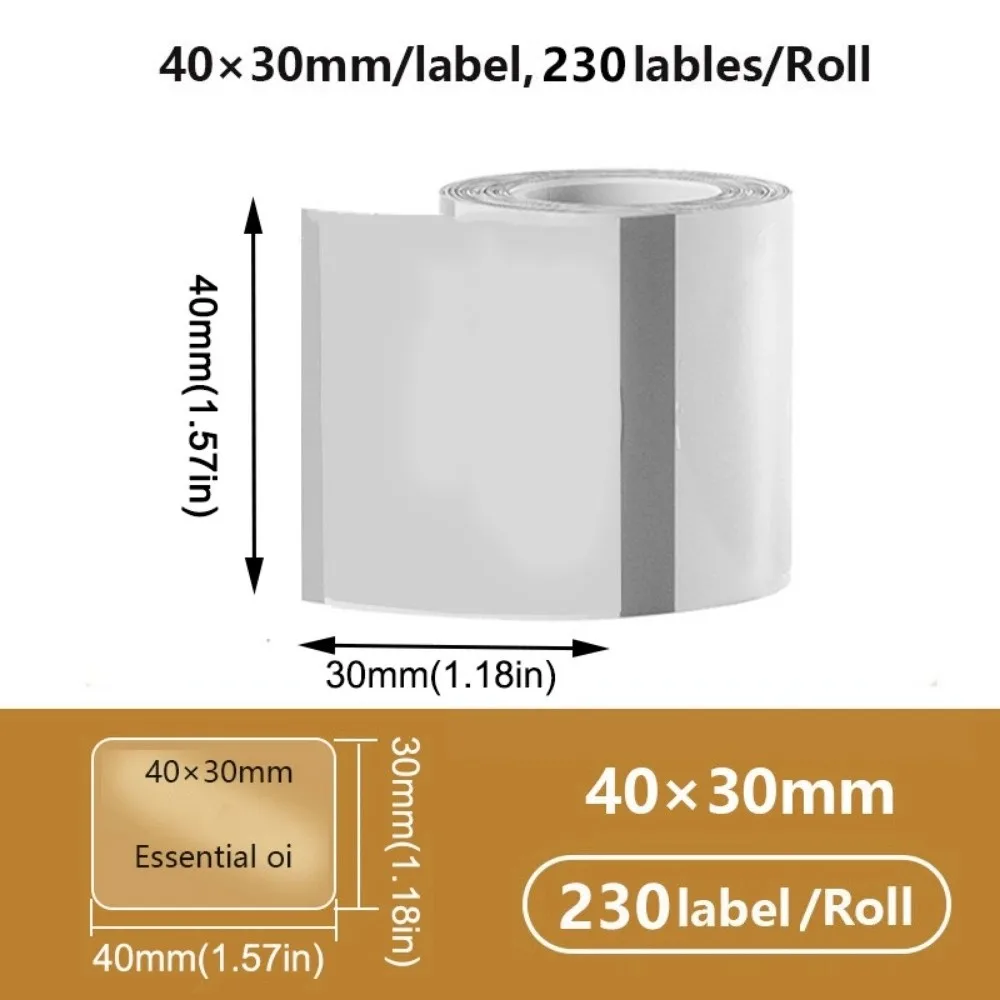 

230 шт., прозрачная пустая этикетка, квадратная/круглая наклейка «сделай сам», термопечатиная бумага, устойчивая к разрыву, водонепроницаемая наклейка с именем