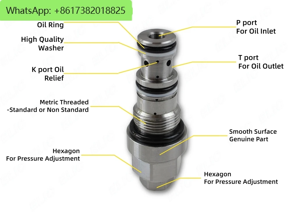 PC60-7 702-73-02130 702-73-02101 702-73-01570 main relief valve for Komastu