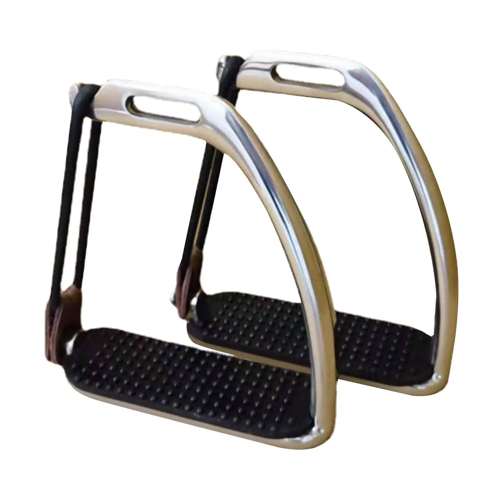 2x Lightweight Thickening High Strength Horse Riding Stirrups English Riding Safety Stirrup for Outdoor Racing Kids Equipment