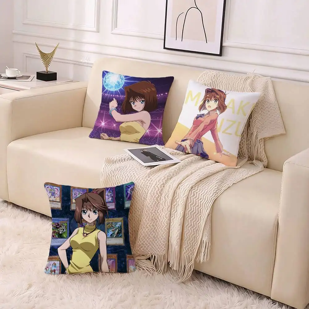 Anime Yu-Gi-Oh T-Tea Gardner Pillow Case Pattern Printed Pillowcase For Living Room Sofa Cushion Cover