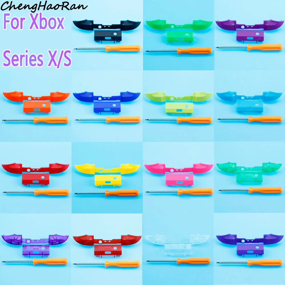 1 Set für Xbox Series S/X Controller: LB- und RB-Bumper-Tasten, Auslöser, Mittelstopper mit Schraubendreher, Ersatzteile. – Detail 1