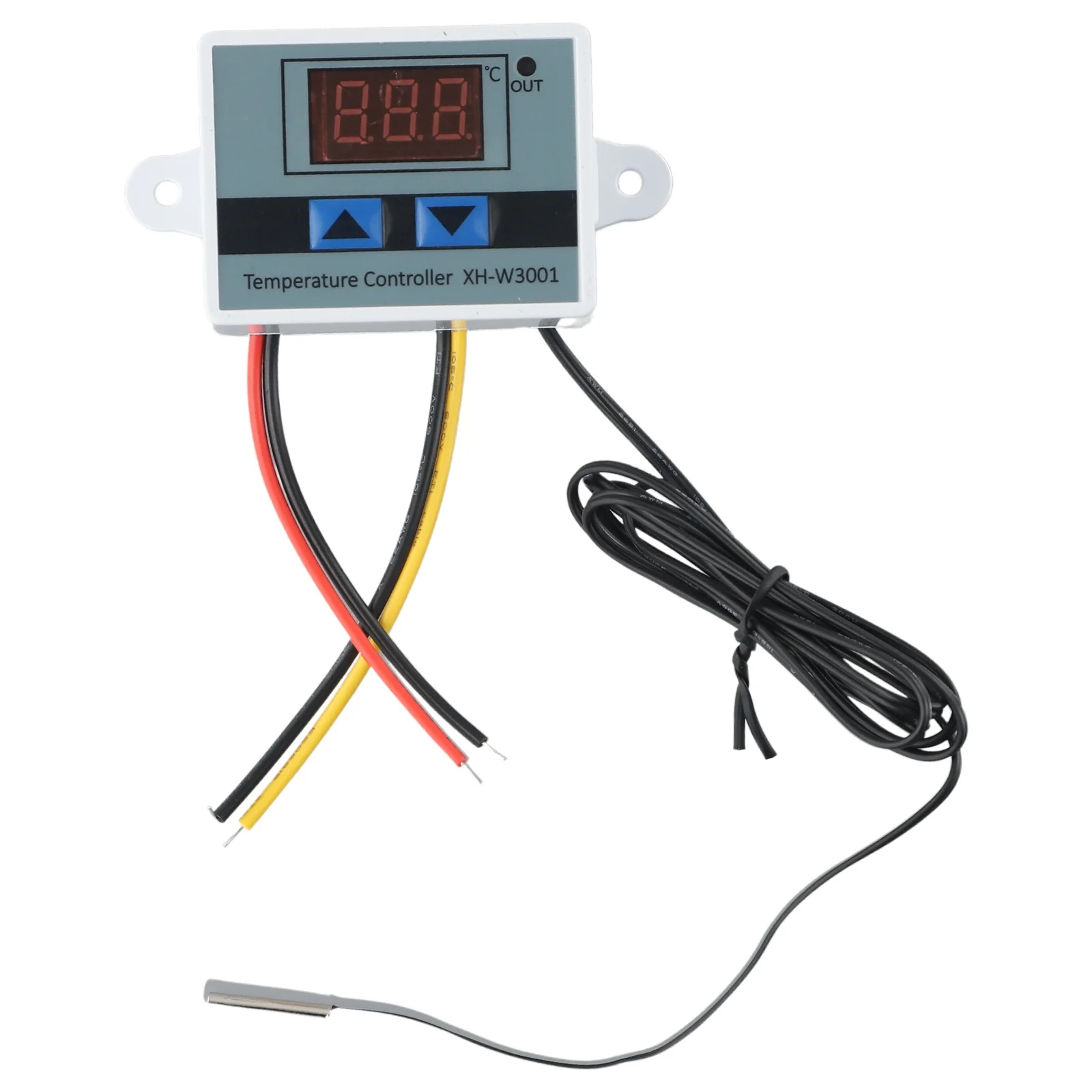 Digital Temperature Controller LED Display Thermostat 2V 24V AC110-220V Temp Thermostat Control Switch With Probe