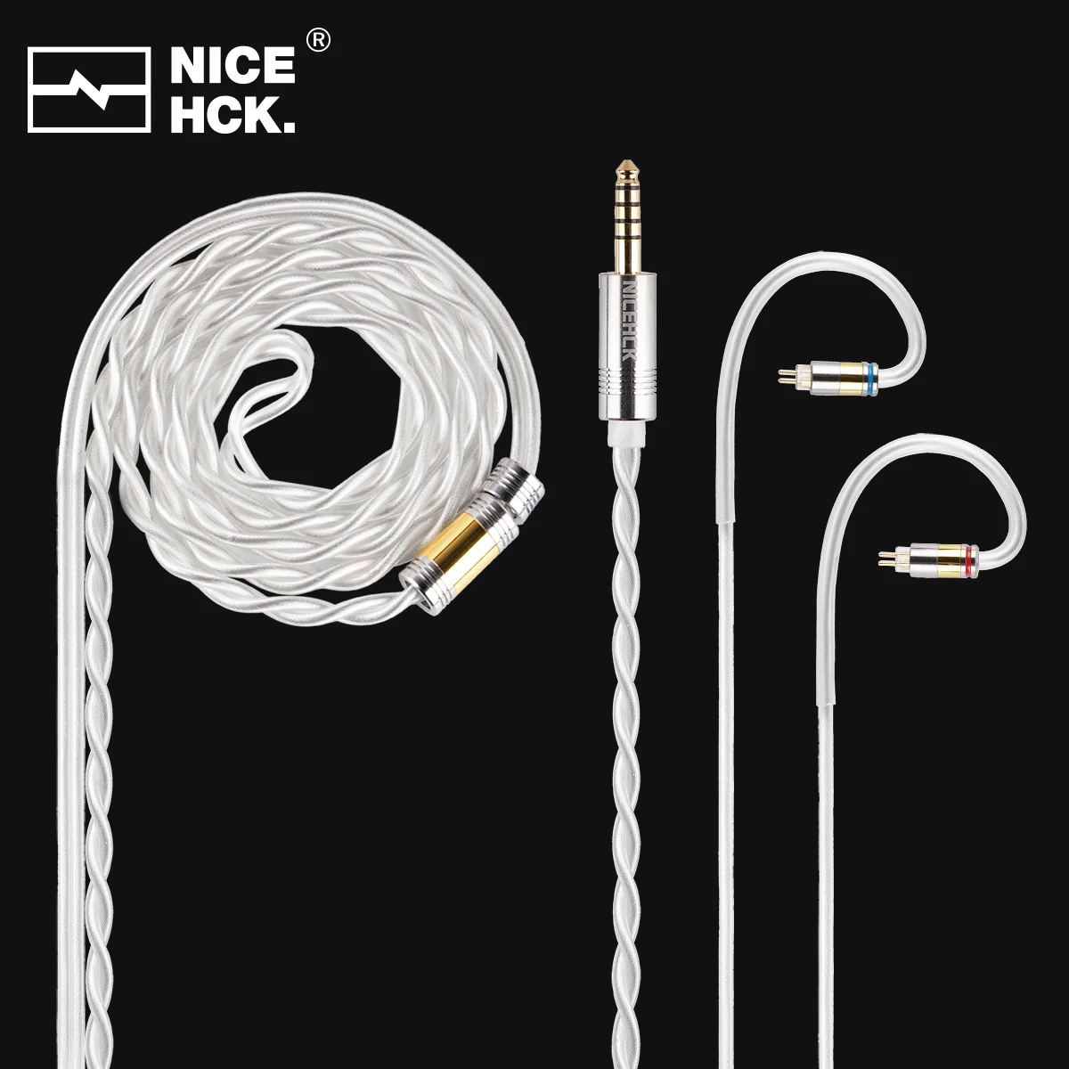 NICEHCK イヤホンケーブル 3.5mm/2.5mm/4.4mm MMCX 2Pin QDC