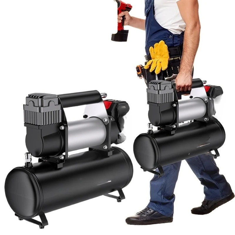 Rechargeable gas storage tank air compressor replaceable battery household lithium