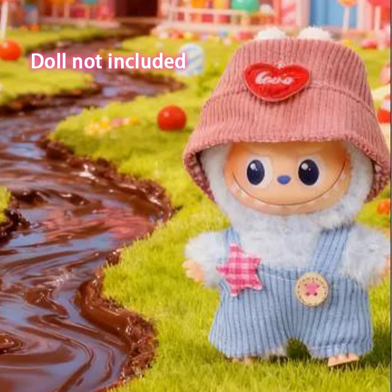 Ubranka dla Labubu 4.0 Pin For Love Series, kombinezon z kapturem, akcesoria do mini lalki Labubu V4