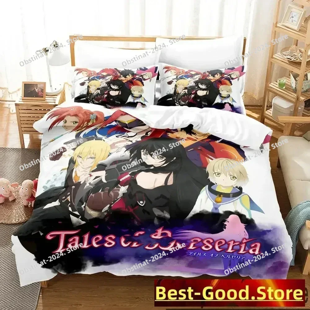 

3D Tales of Berseria Bedding Set Duvet Cover Full Queen King Size Pillowcase Bed Printed Bed Set Aldult Kid Bedroom Single Twin