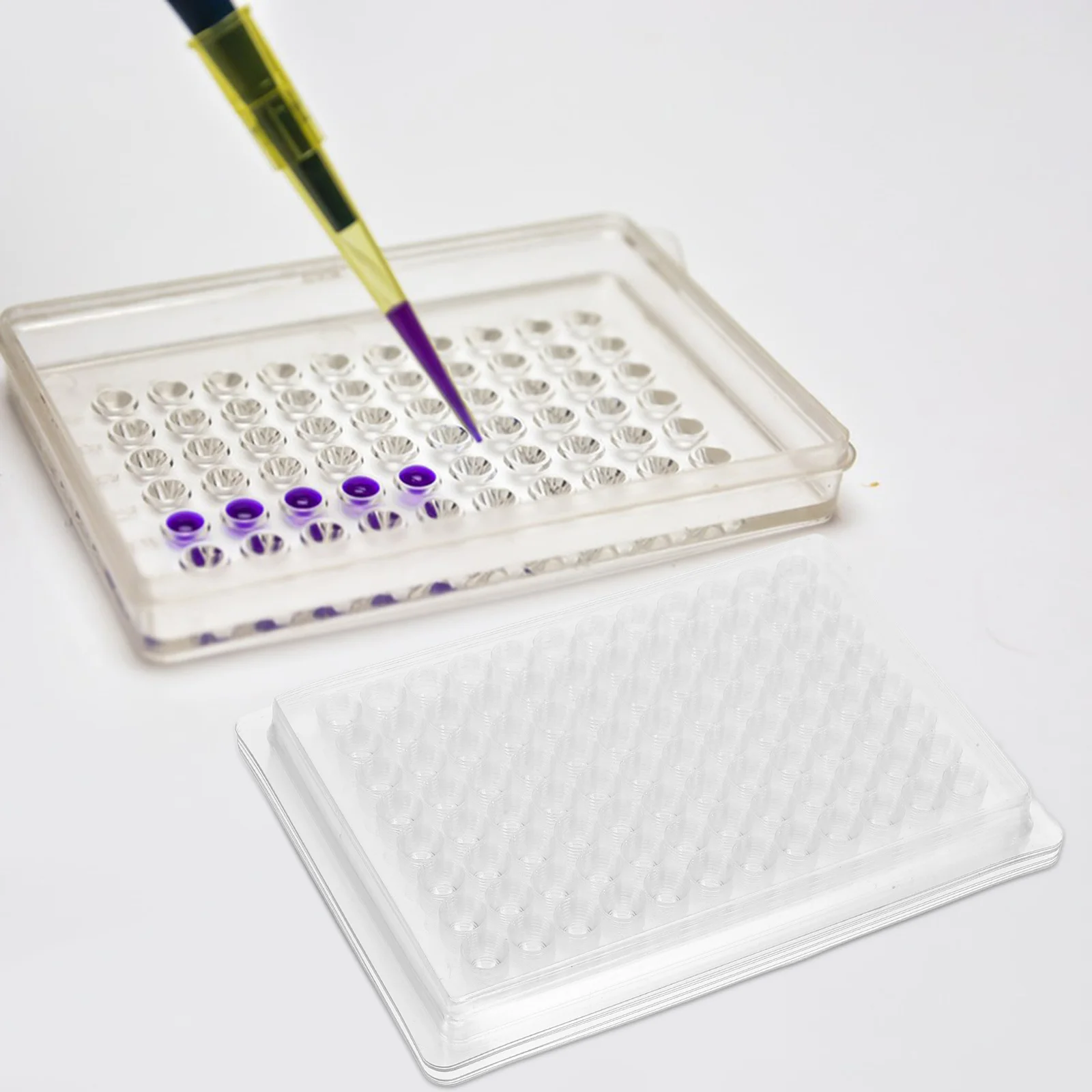 

100Pcs Blood Coagulation Reaction Plate Large Capacity Easy to Use Laboratory Tissue Culture Plate Cell Culture Tray