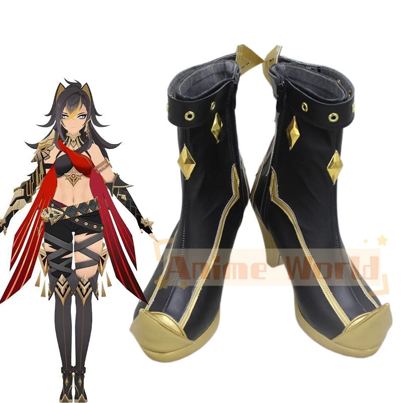 

Genshin Impact Dehya Black Cosplay Shoes