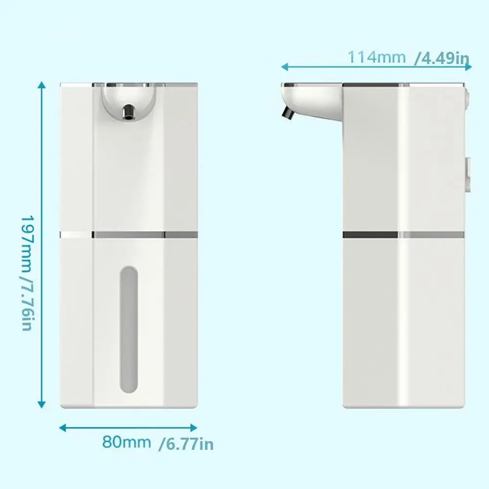 360ML Automatische Inductie Zeepdispenser met USB Oplaadbare Touchless Handwasmachine Dispenser Waterdicht Digitaal display