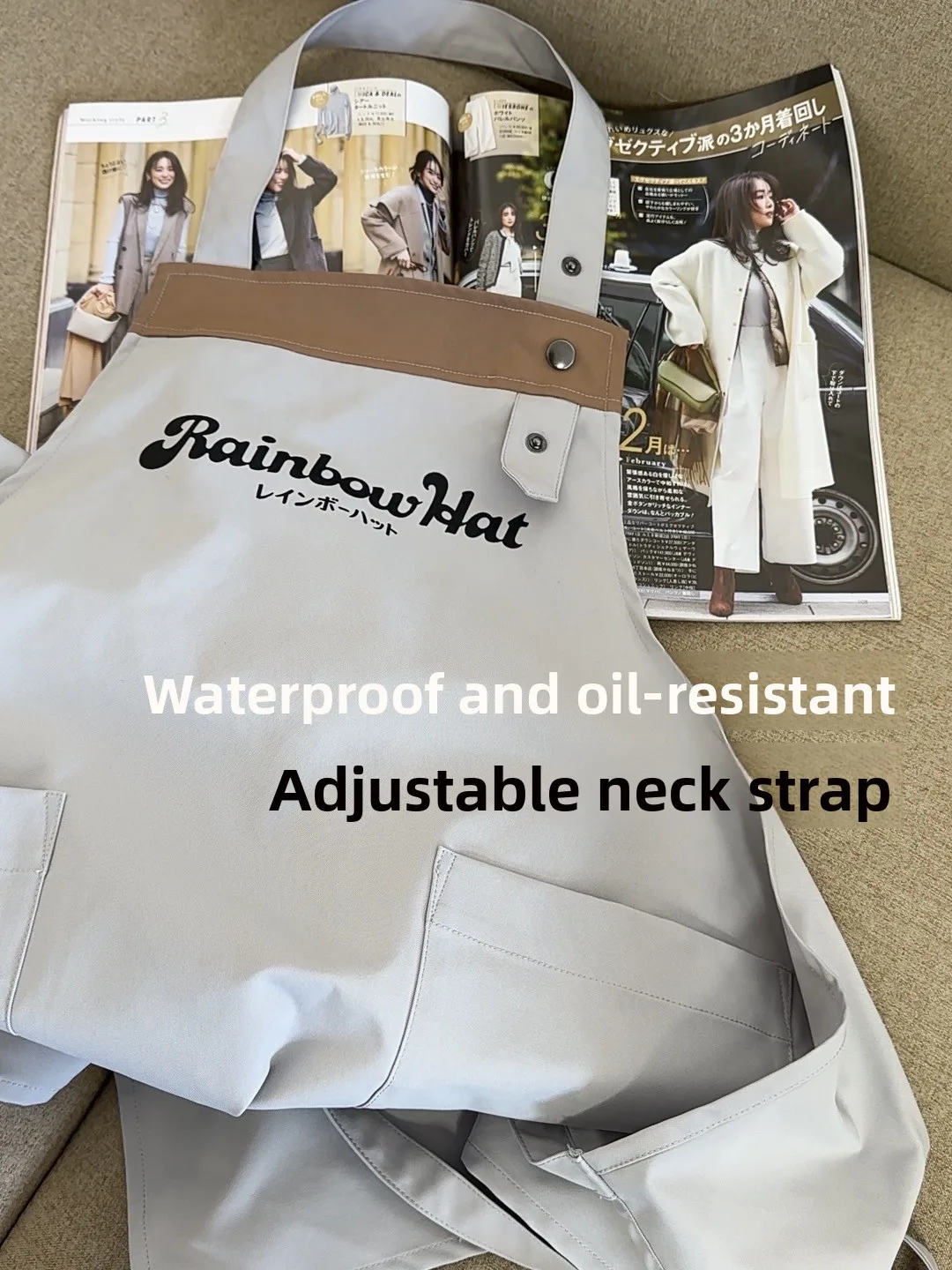 

Модные длинные брюки с высокой талией из полиэфирного волокна с защитным покрытием, для повседневной носки, в стиле Rainbow Apron Ne Hanging Fashion Svelket