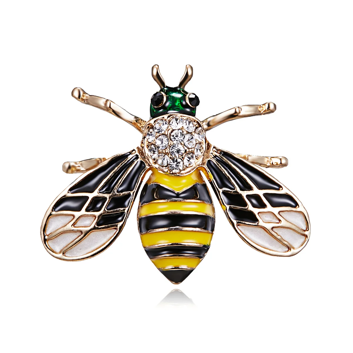 Kristall Kleine Biene Broschen Für Frauen Exquisite Vintage Strass Insekt Biene Anstecknadeln Tier Abzeichen Vielseitig Schmuck Geschenk – Detail 10