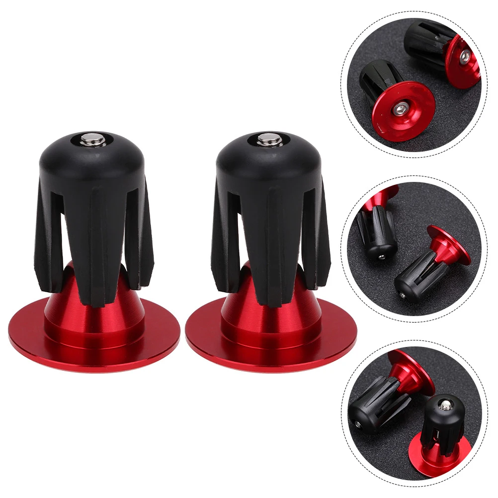 

1Pair Premium Bike Handlebar End Plugs Aluminum Alloy Mountain Bicycle Bar Ends Secure Locking Protection Handle Grip