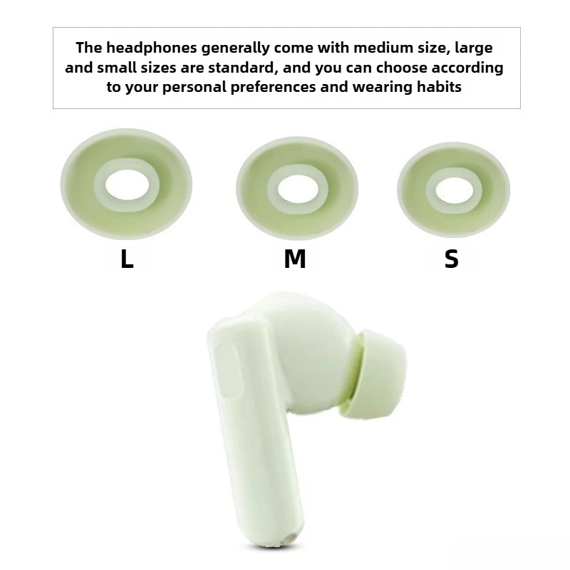

For Edifier Lolli Pro3 Headphone Bundle - Silicone Covers S/M/L Ear Tips Soft Dustproof Shockproof Bud Sleeves