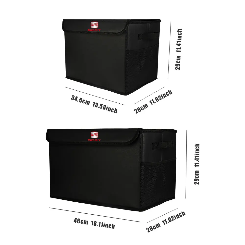 Car Trunk Organizer Box Large Capacity Storage Bags Folding Case Auto Accessories For Seat Cupra FR Racing Ibiza Leon Exeo Ateca