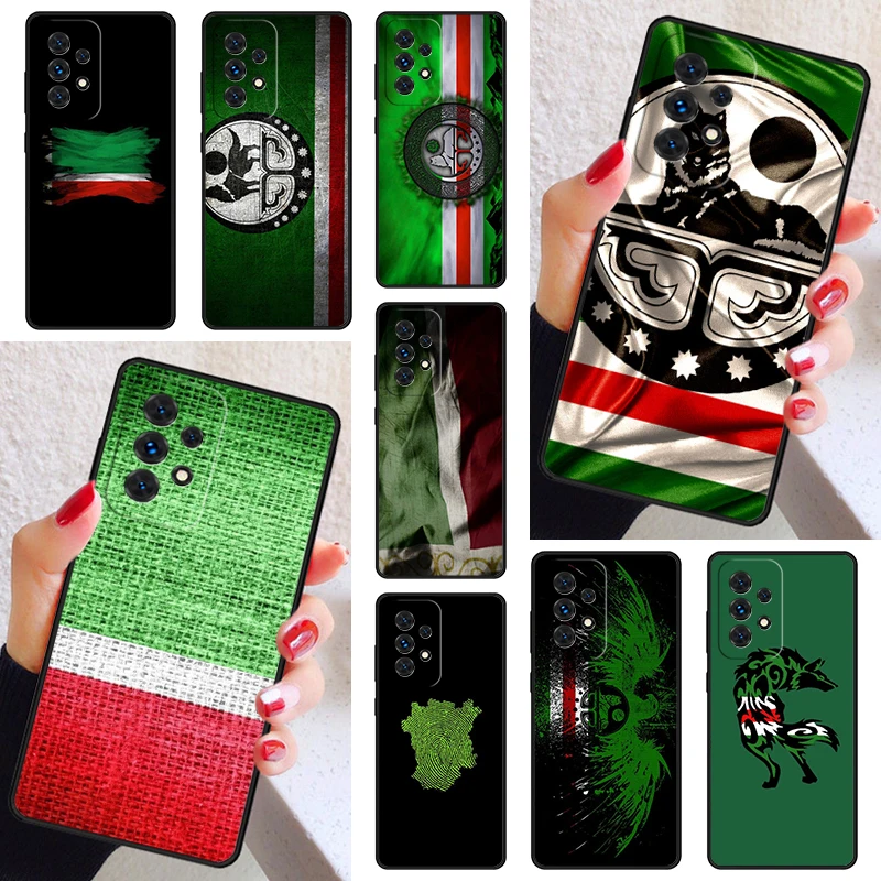 Chechnya Flag Chechen Wolf Phone Case For Samsung Galaxy A52 A72 A73 A20e A21S A50 A70 A11 A12 A42 A31 A40 A51 A71 A32 A80 A91