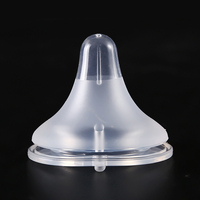 5cm Baby Silicone Wide Mouth Nipples Pacifier 100% Bpa Free Liquid Silicone Wide Neck Bottle Nipple Pacifiers Anti-Colic Hole