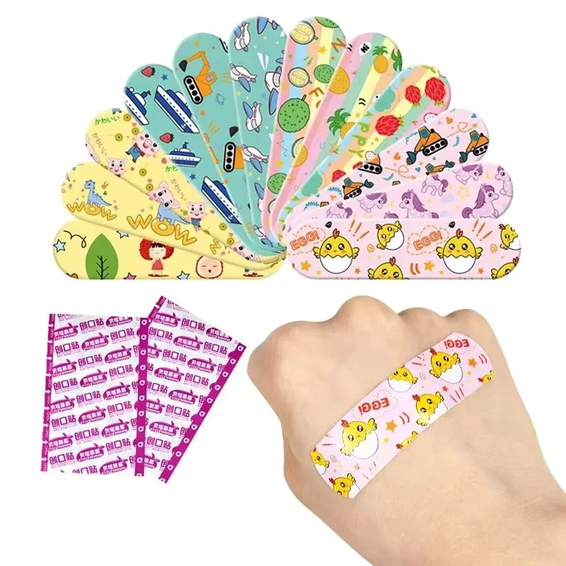 60/360pcs Cartoon Animal Pattern Band Aid Hemostasis Adhesive Bandages First Aid Emergency Kit Wound Plaster Patches for Kids