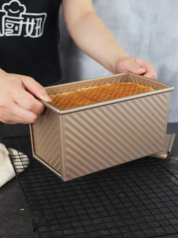 450g bread baking mold with lid, toaster box for household ovens, bread baking utensils