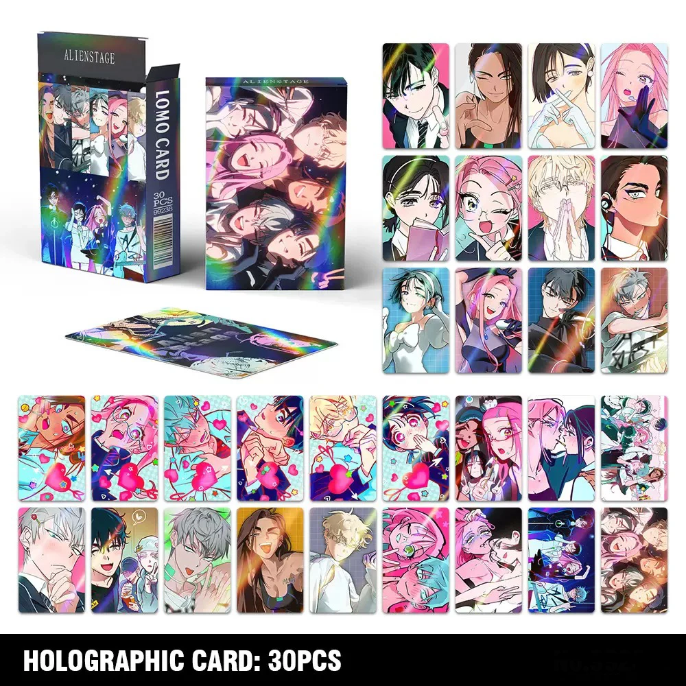 Anime Alien Stage Sua Mizi Till Luka Ivan Hyuna Cosplay-Karten DIY Holografische Karten Anime Cartoon Fotoaufkleber Freunde Geschenke – Detail 4