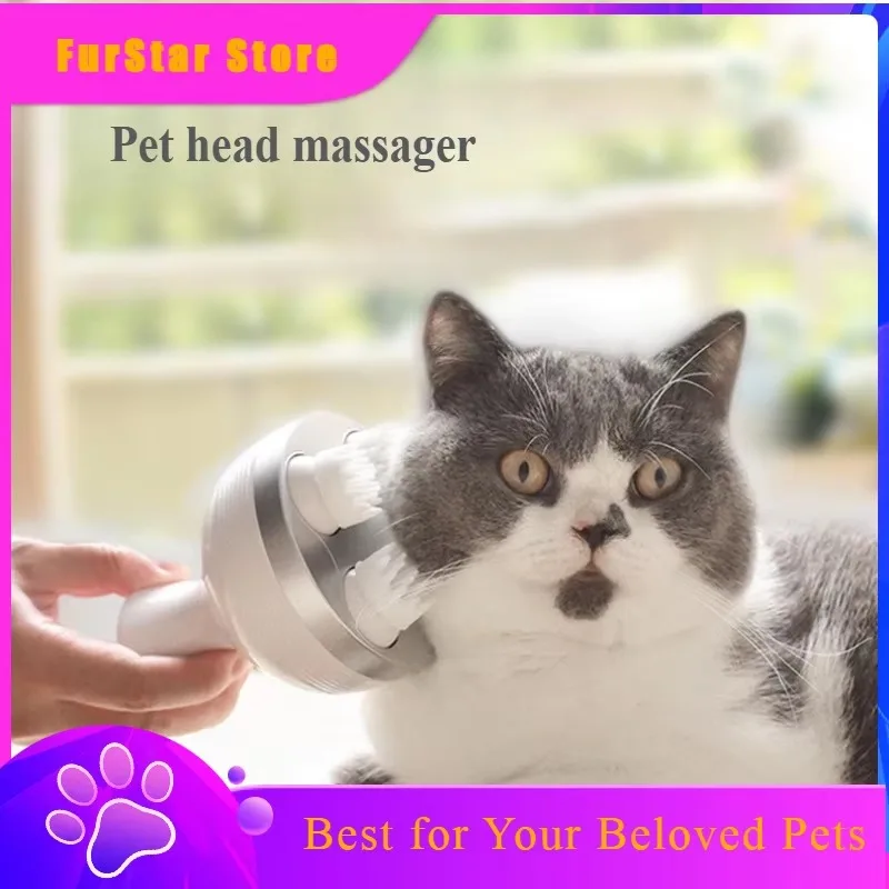 FurstarPet Scalp Smart Massager Multi-functional Cat Dog Relax Kneading Electric Massage Rechargeable Instrument Pet Products To