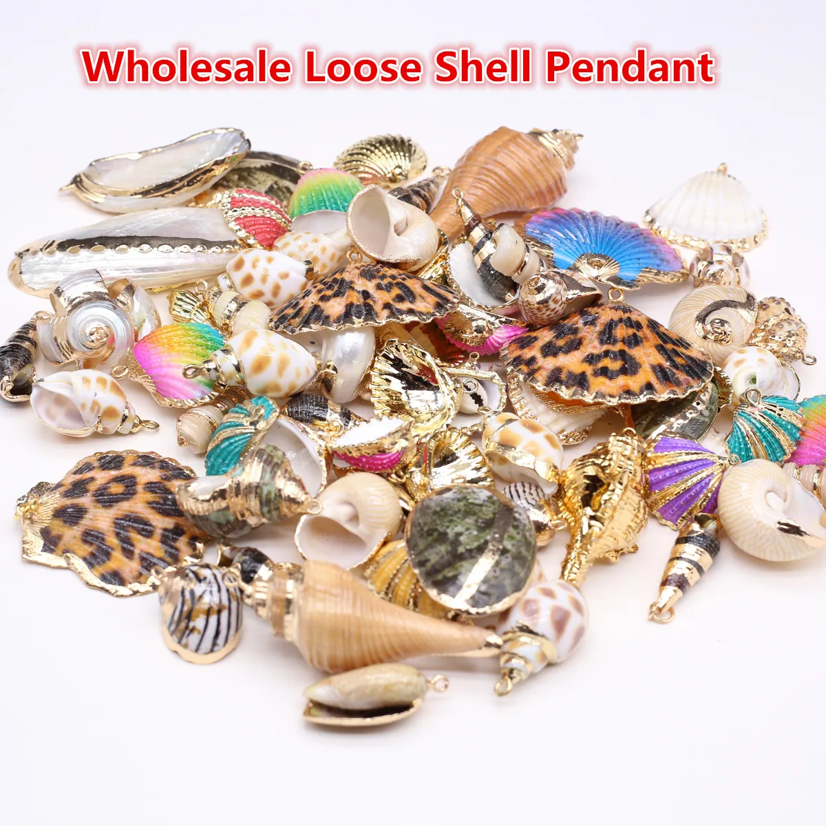 

20Pcs/50Pcs Wholesell Shell Pendant Loose Conch Pendant For Jewelry Making DIY Earrings Bracelet Necklace Accessory