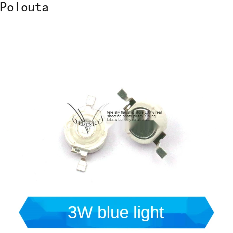 10 Pcs/Set High-brightness High-power 3W Small Light-emitting Diode LED Lamp Beads Are White Warm Lighting Red Yellow Green Blue