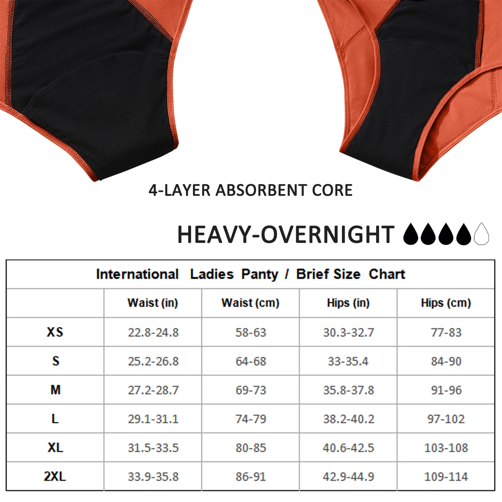 سراويل الحيض النسائية تدفق وفيرة فترة الحيض سراويل عالية الخصر دورة الحيض ماصة الملابس الداخلية سراويل مانعة للتسرب