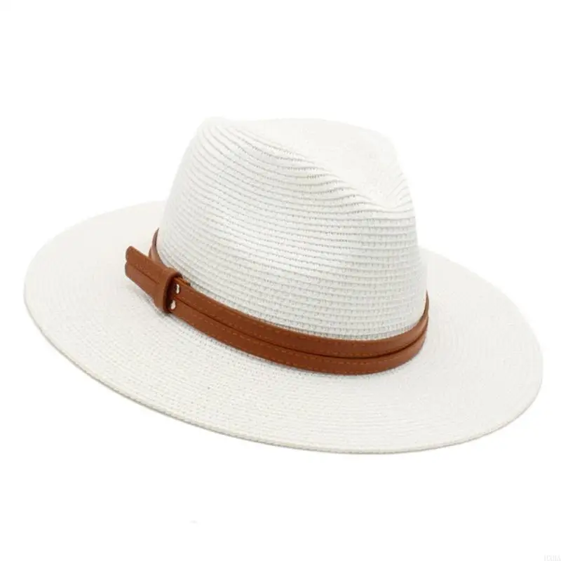 

HXBA Oversized Straw Hat Beach Hat Handmade Sun Hat Decorative Woven for Women Party