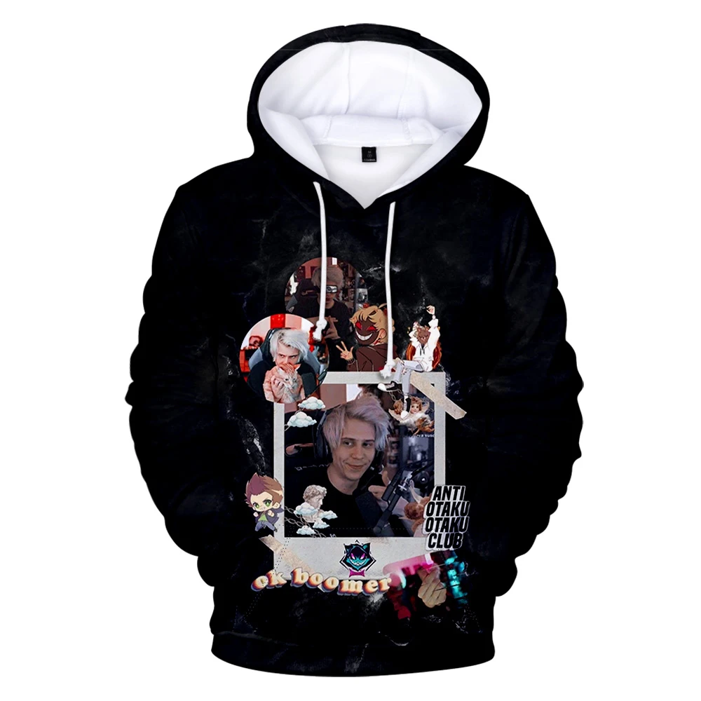 Rubius-Sudadera con capucha de manga larga para hombre y mujer, ropa de calle Harajuku, juvenil, 3D