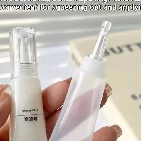 1/5 قطعة من كريم الأساس البلاستيكي الشفاف القابل لإعادة الملء مع غطاء زجاجة قطارة فارغة حاويات عينة مستحضرات التجميل للسفر