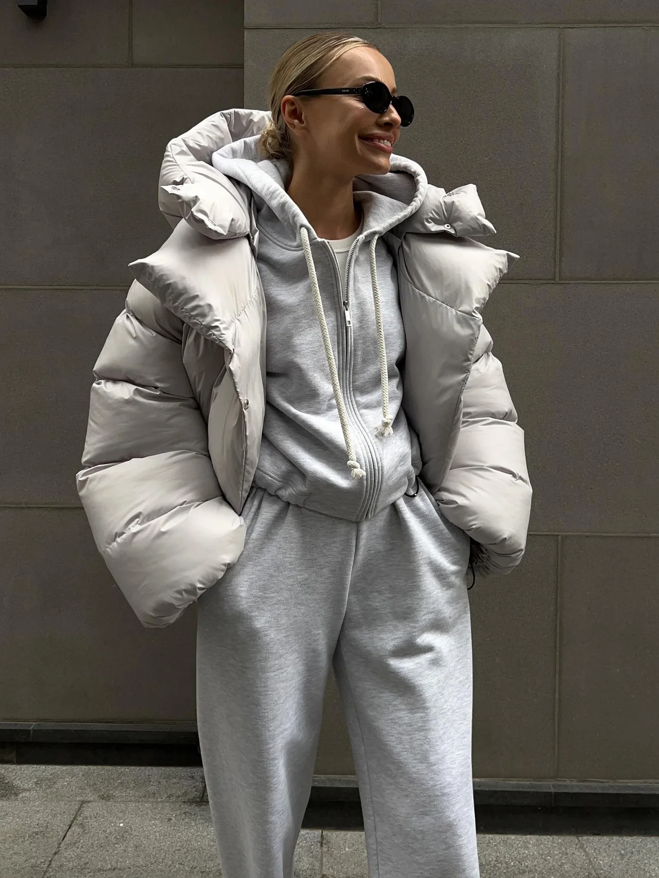 

Winter women's bread jacket cotton coat trendy style personalized street short style hooded cotton coat jacket