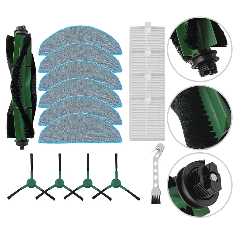 Cleaning Brush Set Replacement Brush Kit Comprehensive Floor Care Dust Collection Filter Efficient Debris Removal