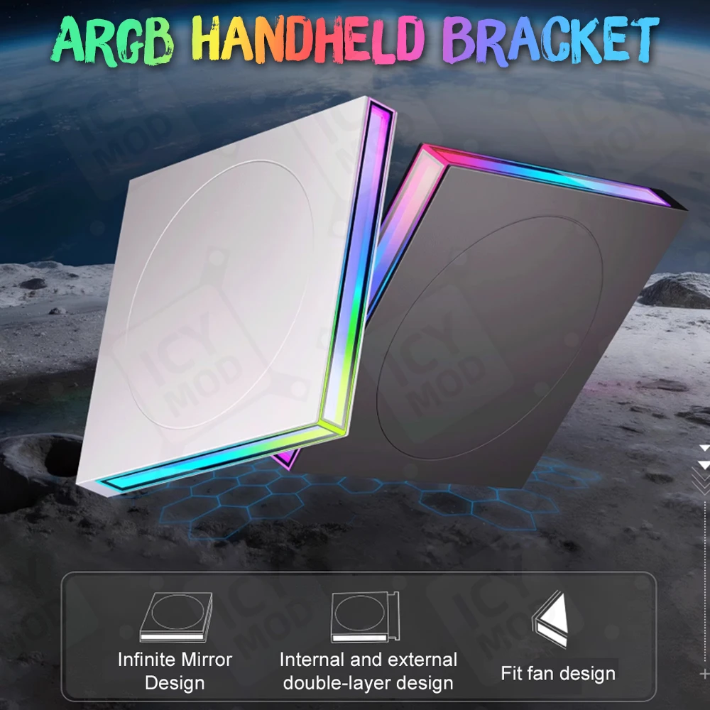 ARGB Handheld Base Bracket Chassis Internal Model Support Base AURASYNC 5V3PIN Male-Female Computer Gaming Unlimited Mirroring