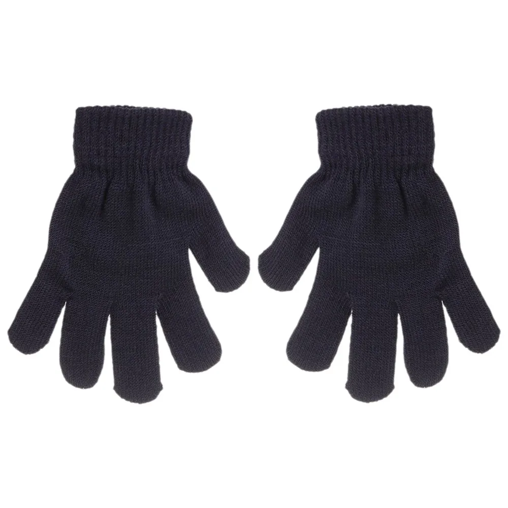 Candy Color Warm Boy Girl Stretch Children Knitted Glove